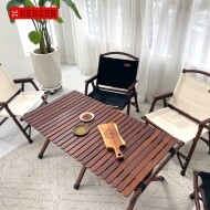 [에르젠] 캠핑 우드 롤 테이블 L (캠핑 테이블)
